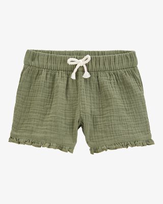 Product image 1 of Toddler Ruffle Gauze Shorts - Green