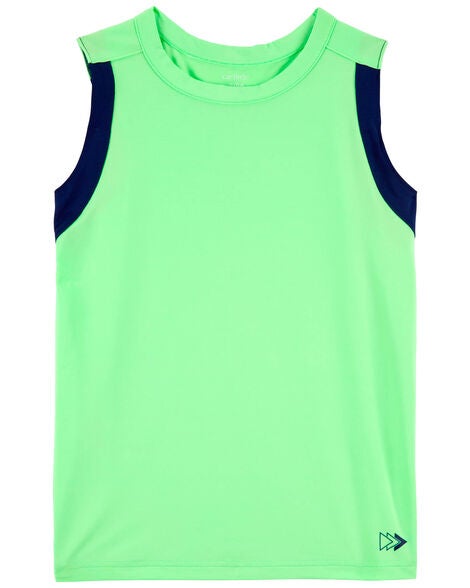  Product image 1 of Kid Active Tank In BeCool™ Fabric - Green