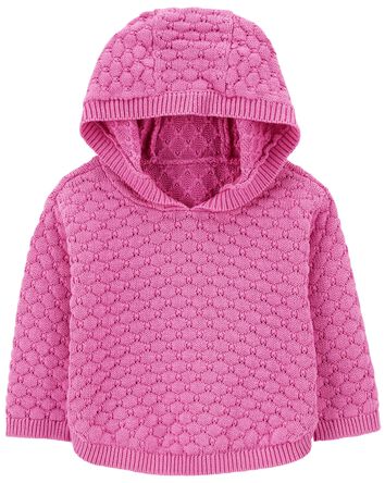 Baby Hooded Sweater Knit Top