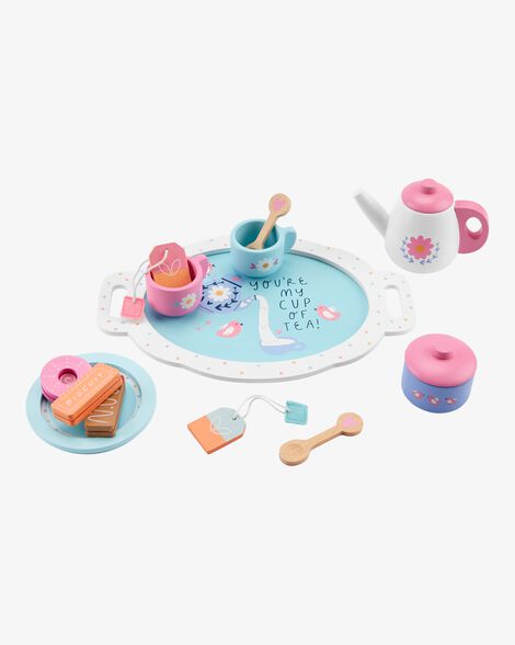  Product image 1 of Toddler Wooden Tea & Cookie Activity Set