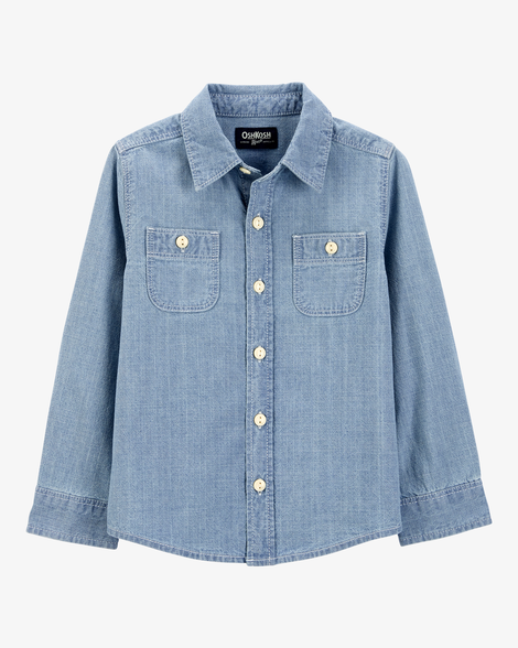 Baby Chambray Button-Front Shirt
