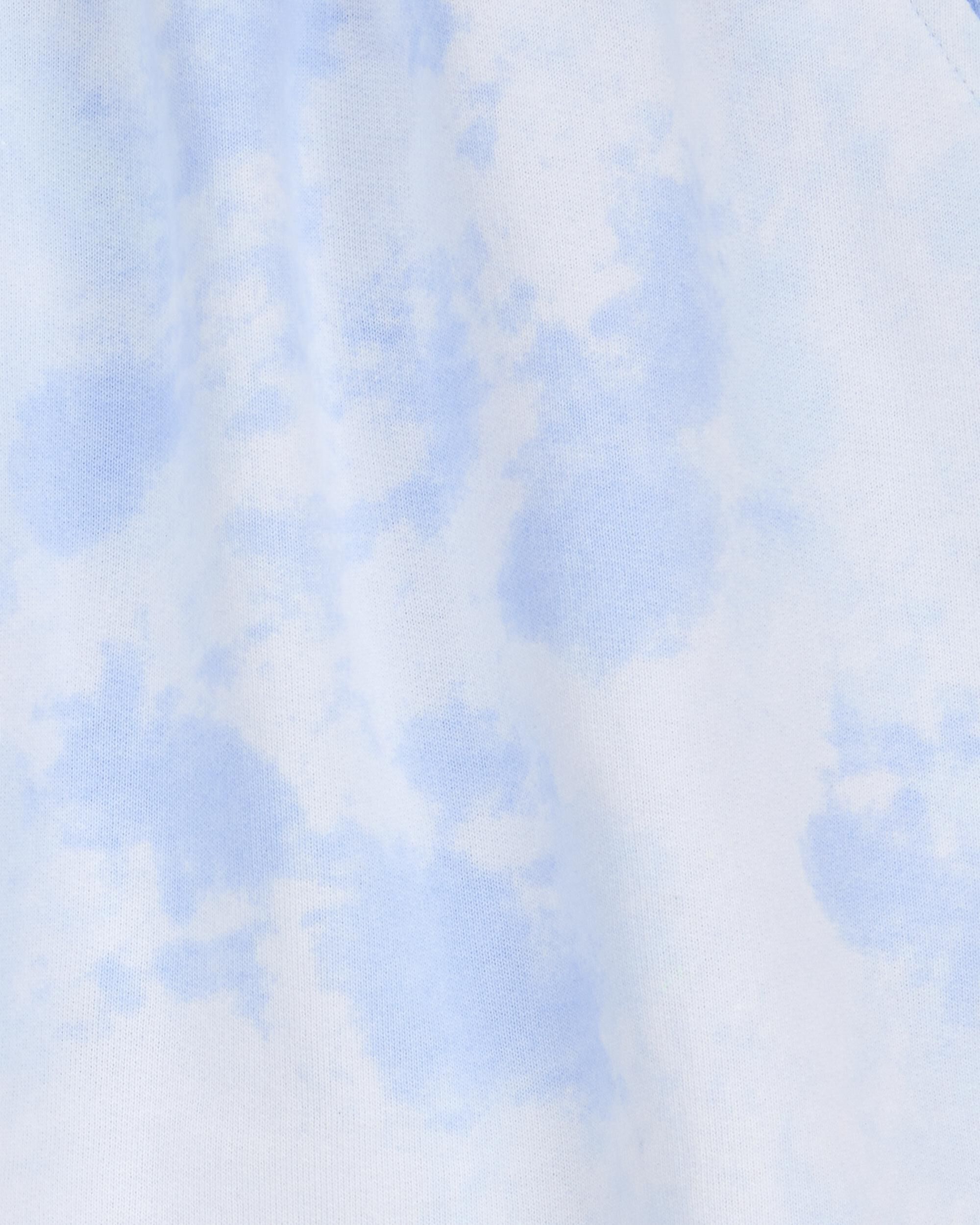 Kid Drawstring Cloud Dye French Terry Skort