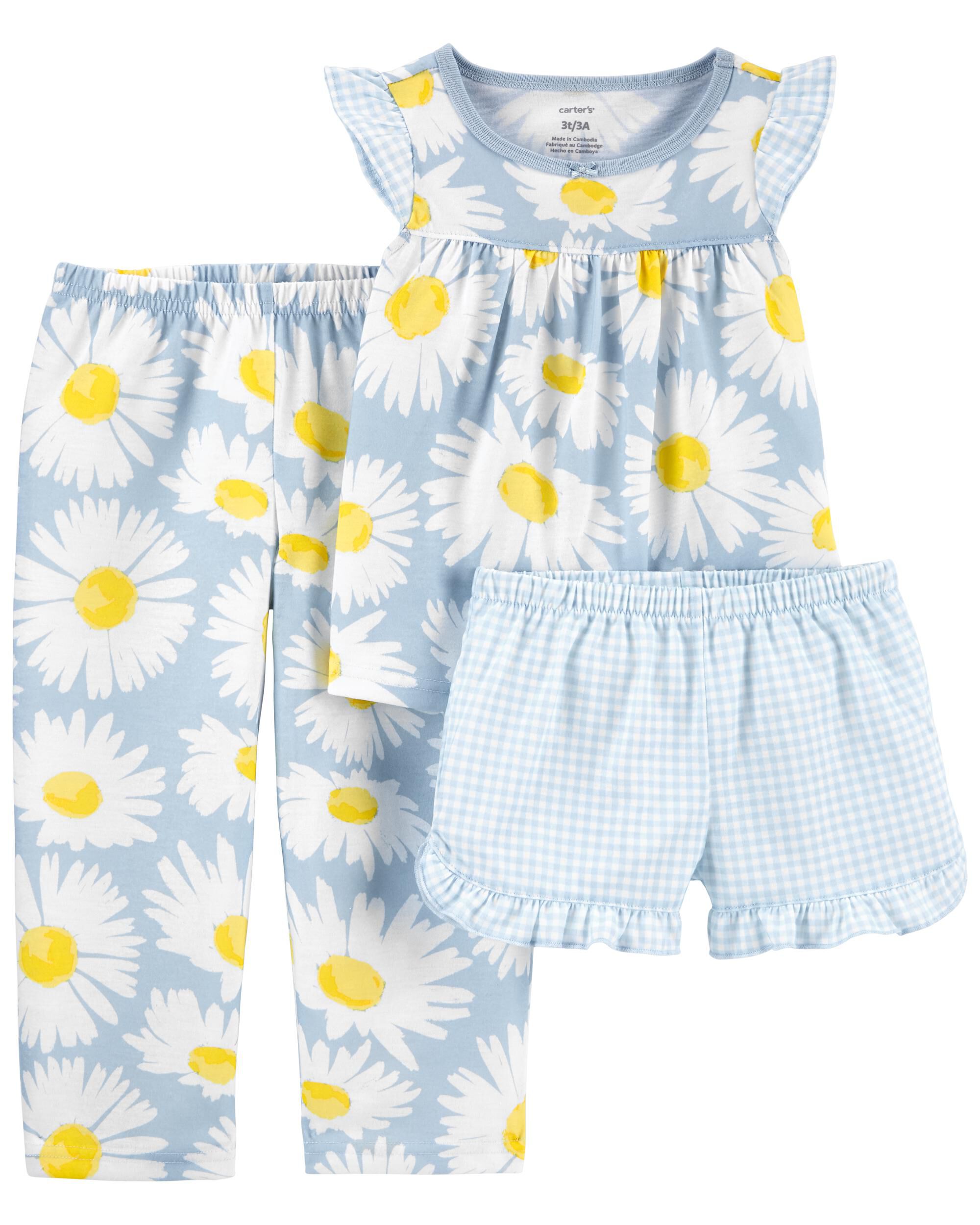 *CLEARANCE* 3-Piece Daisy Loose Fit PJs