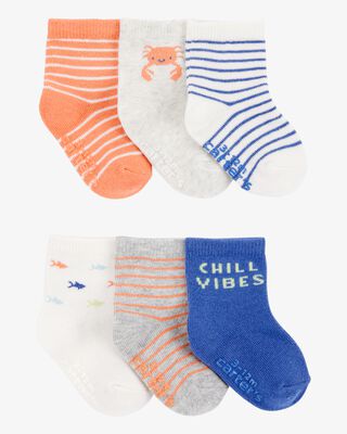 Product image 1 of Baby 6-Pack Crab Booties