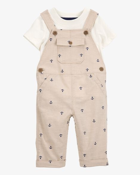 Ivory Boys Overalls & T-Shirt Ivory Boys Overalls & T-Shirt