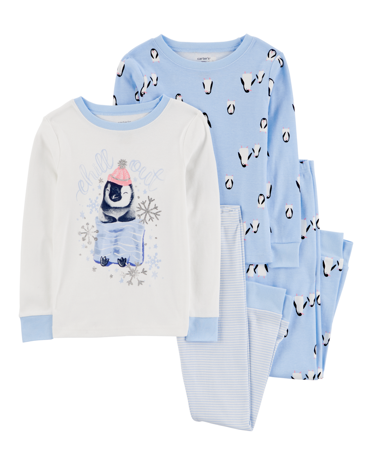 Kid 4-Piece Penguin 100% Snug Fit Cotton Pajamas - Carter's