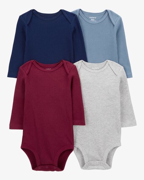 Product image 1 of Baby 4-Pack Long-Sleeve Bodysuits