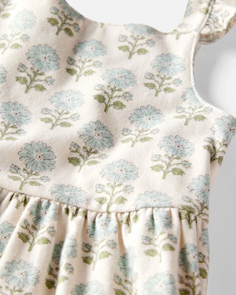  Product image 3 of Toddler Organic Cotton Floral-Print Dress
