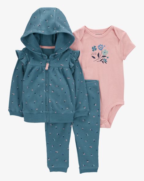Product image 1 of Baby 3-Piece Floral Little Jacket Set