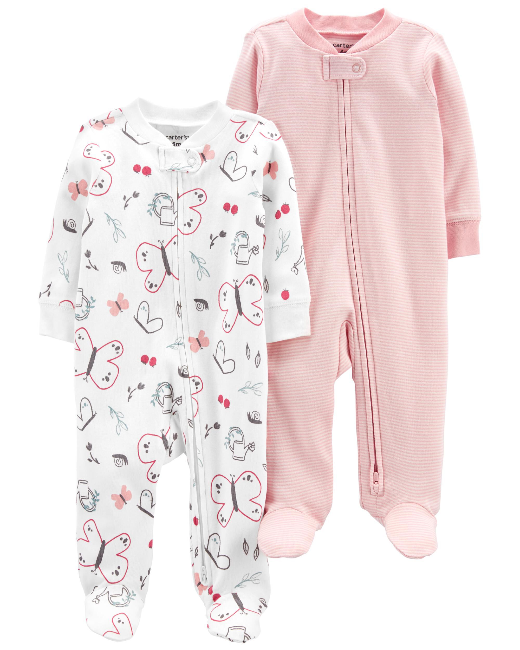 2-Pack Zip-Up Cotton Sleep & Plays