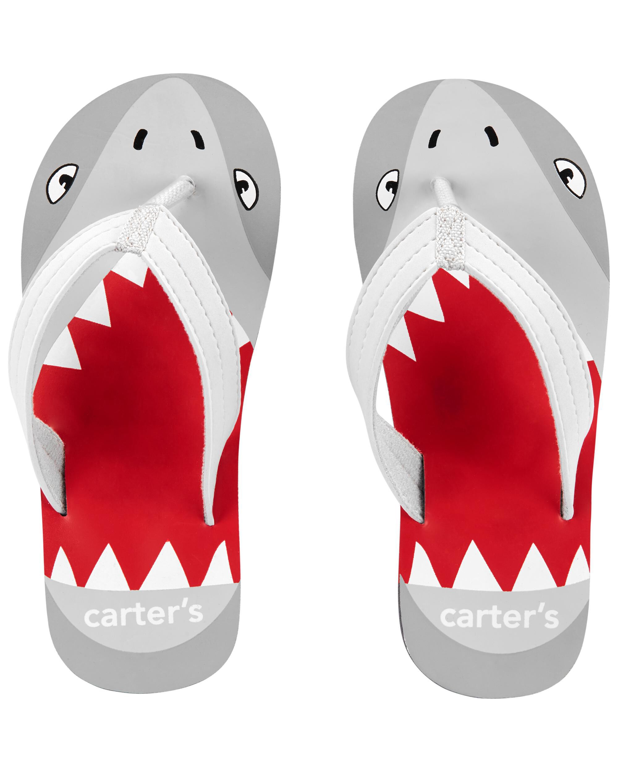 Carter's Shark Flip Flops