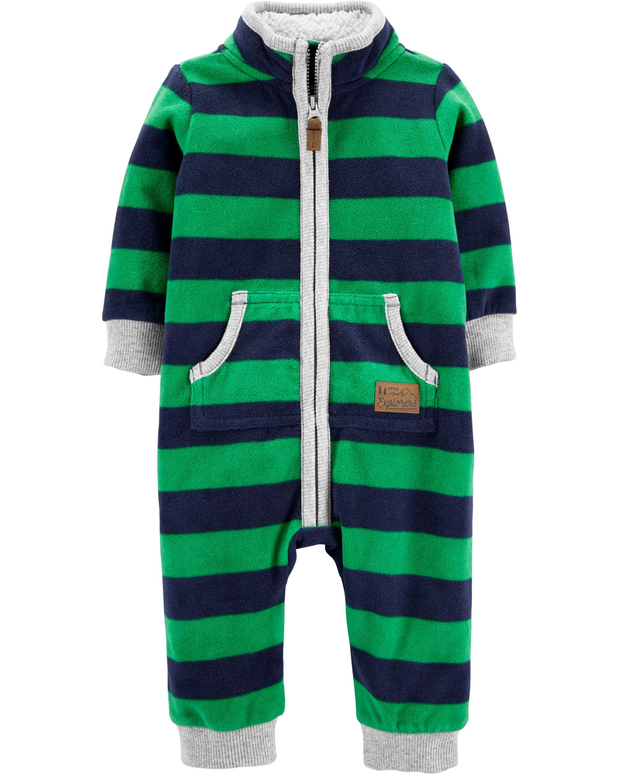 Carters fleece jumpsuit clearance