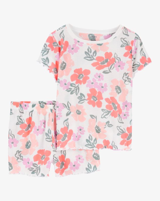 Product image 1 of Girls 2-Piece Floral Loose Fit Pajamas