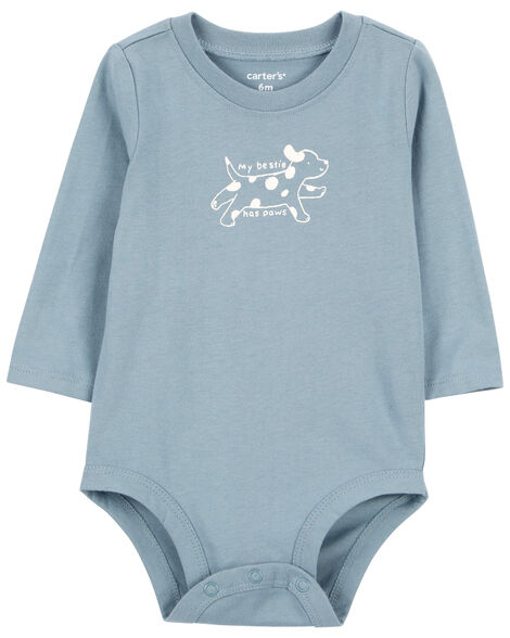 Baby My Bestie Has Paws Dog Collectible Bodysuit - Carter