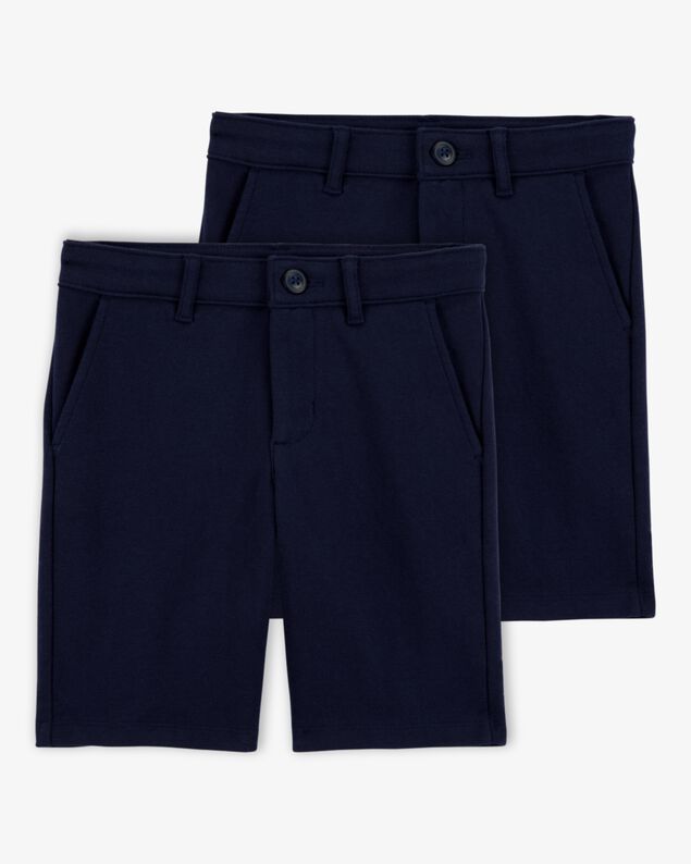 Product image 1 of Kid 2-Pack Ponte Knit Uniform Pants - Navy
