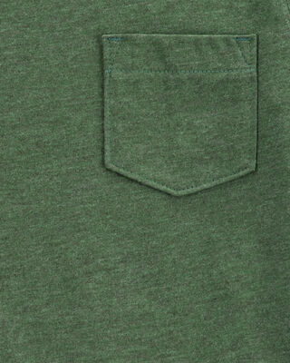 Product image 2 of Baby Solid Short-Sleeve Pocket Tee - Dark Green