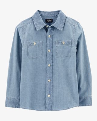 Product image 1 of Kid Button-Front Chambray Shirt
