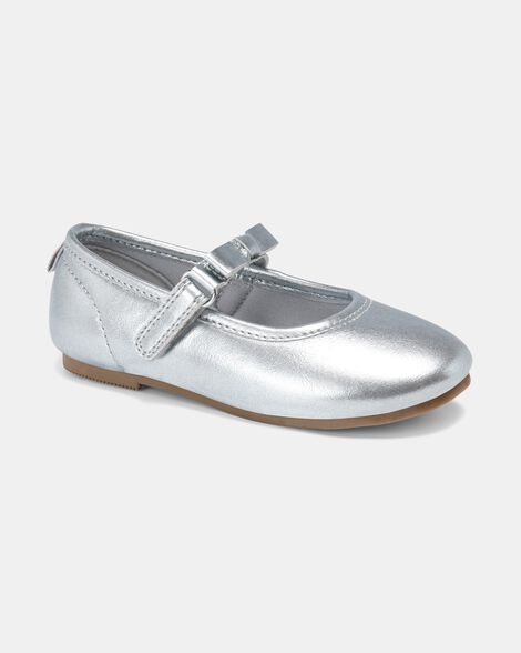 toddler girl dress shoes - silver