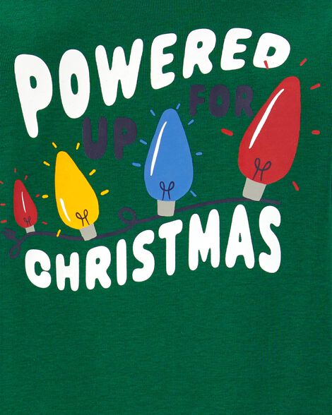  Product image 2 of Toddler 2-Piece Christmas Lights Cotton & Fuzzy Pajamas