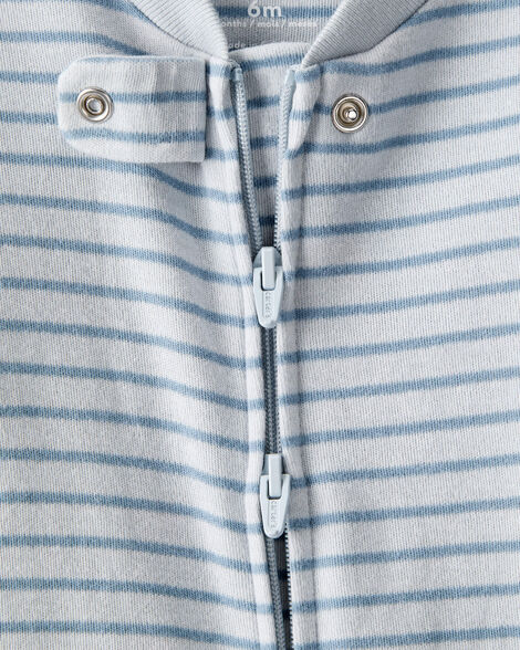 Baby Boy Walrus 100% Cotton Long-Sleeve Snug Fit Sleep & Play Pajamas - Blue