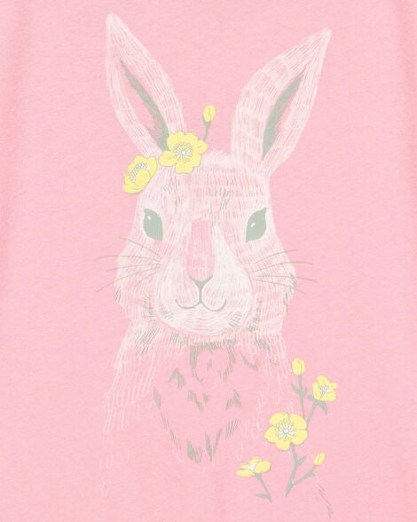  Product image 2 of Kid Bunny Short-Sleeve Graphic Tee - Pink