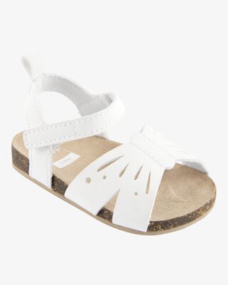 Product image 1 of Baby Butterfly Faux Cork Sandals - White