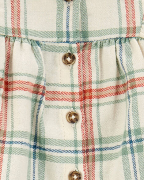 Product image 2 of Baby 3-Piece Plaid Flannel Top & Ribbed Legging Set