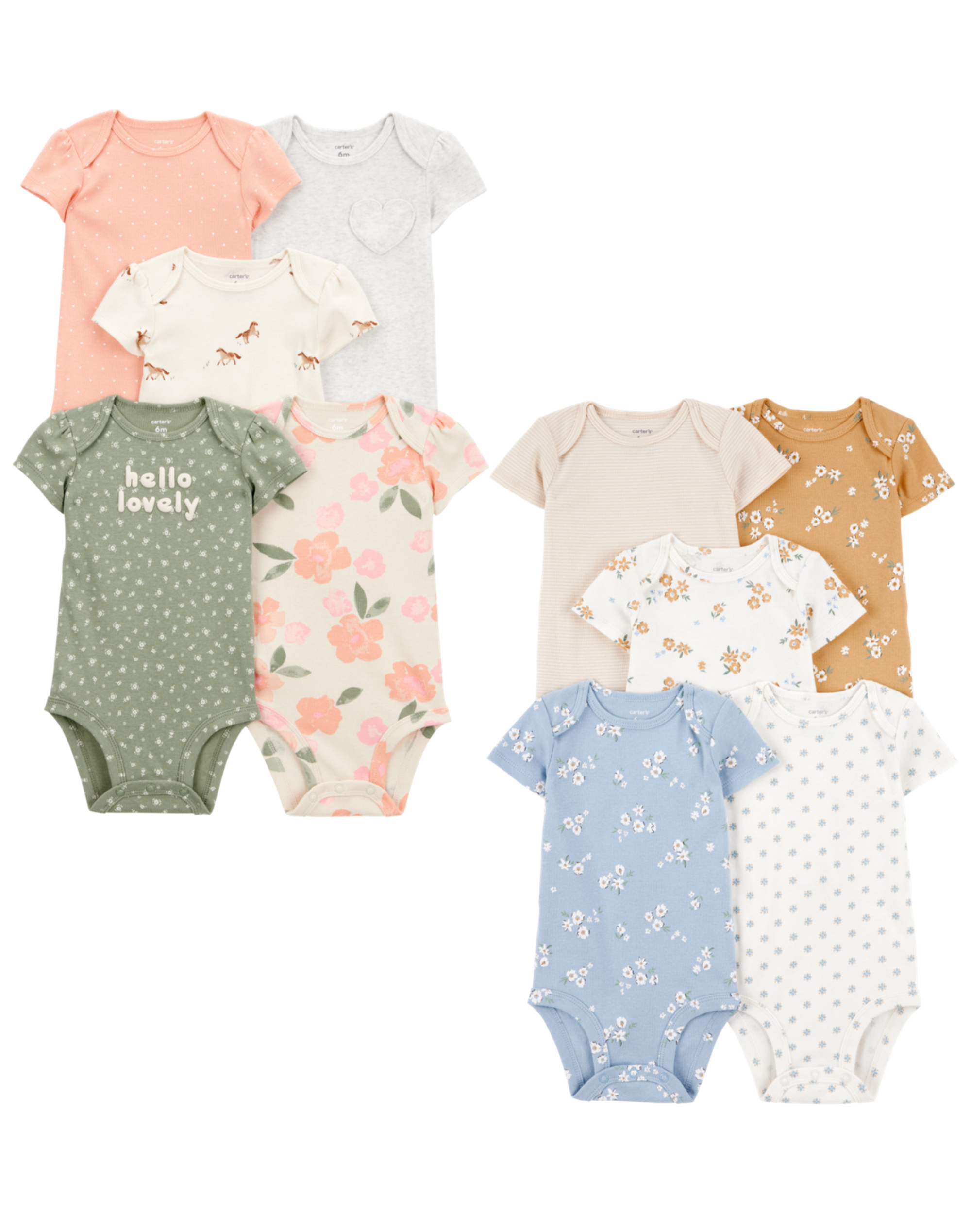 Baby 10-Pack Short-Sleeve Bodysuits
