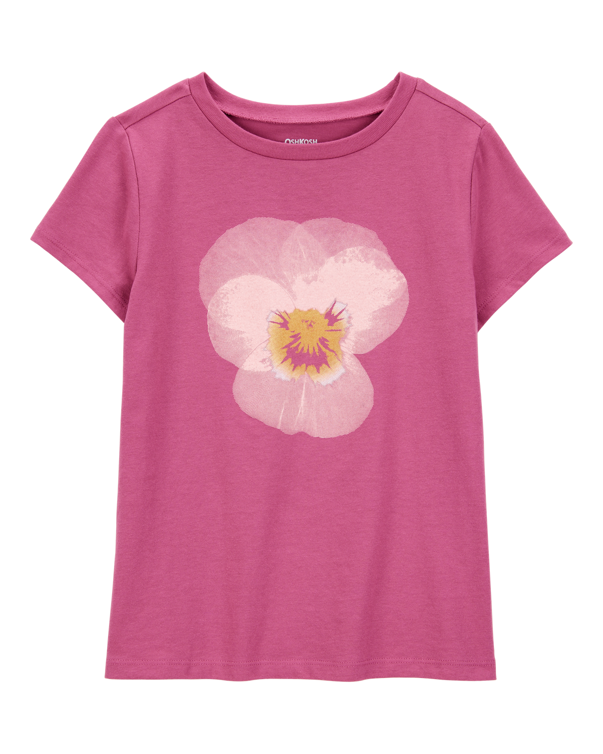 Kid Tropical Flower Short-Sleeve Graphic Tee - Pink