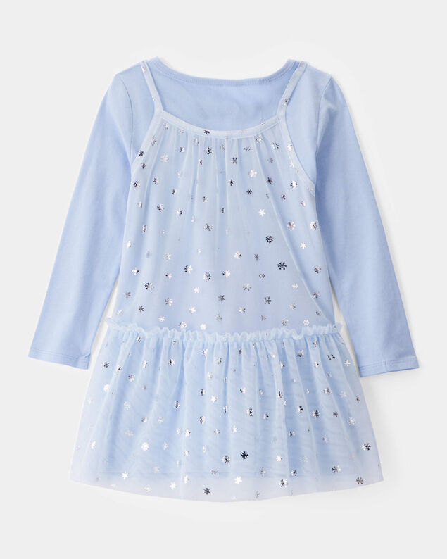 Product image 2 of Toddler Girl Snowflake Princess Tulle Dress - Blue