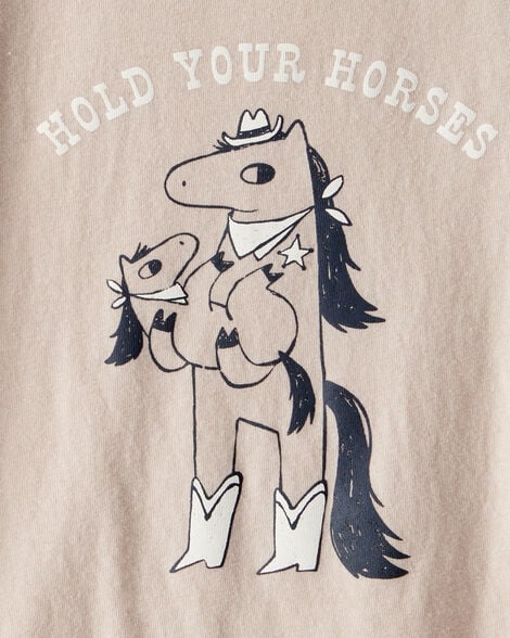 Toddler Dino Short-Sleeve Graphic Tee - Ivory