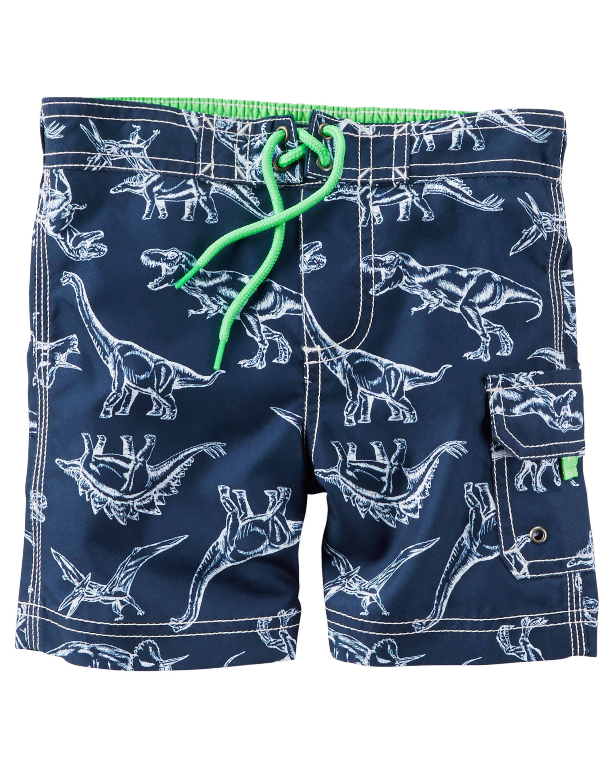 carter's dinosaur swim trunks