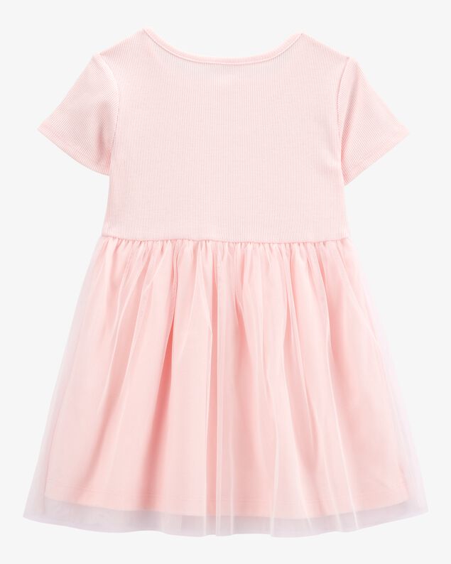 Product image 2 of Toddler Solid Short-Sleeve Dress - Pink