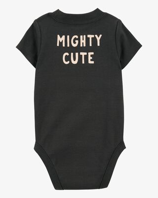Product image 2 of Baby 2-Piece Dinosaur Bodysuit Pant Set - Black/Taupe