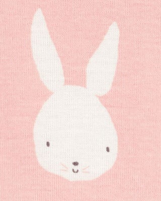 Product image 2 of Toddler Bunny Print Easter Snug Fit Cotton 2-Piece Pajamas - Pink