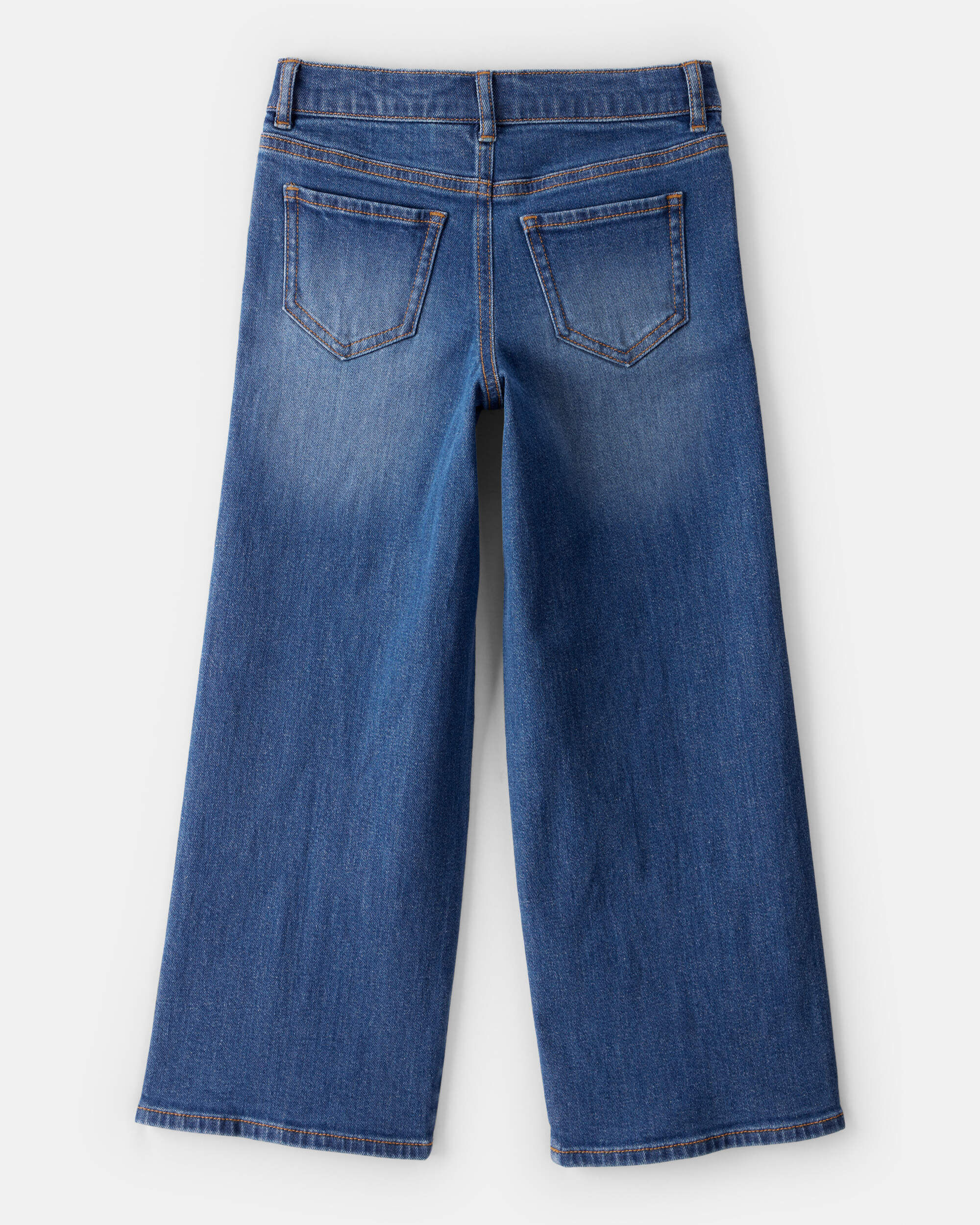 Girls Denim Wide-Leg Jeans - Dark Wash - OshKosh | Carter's