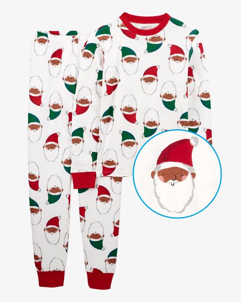 Adult 2-Piece Santa 100% Snug Fit Cotton Pajamas