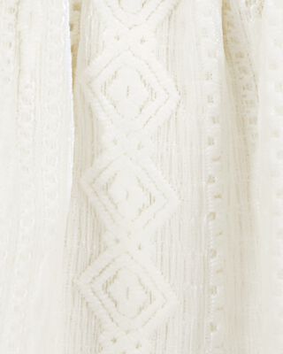 Product image 2 of Kid 2-Piece Ruched Textured Tank & Pull-On Smocked Shorts Set -  Cream