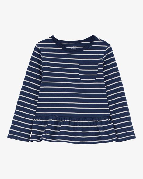  Product image 1 of Toddler Striped Peplum Top