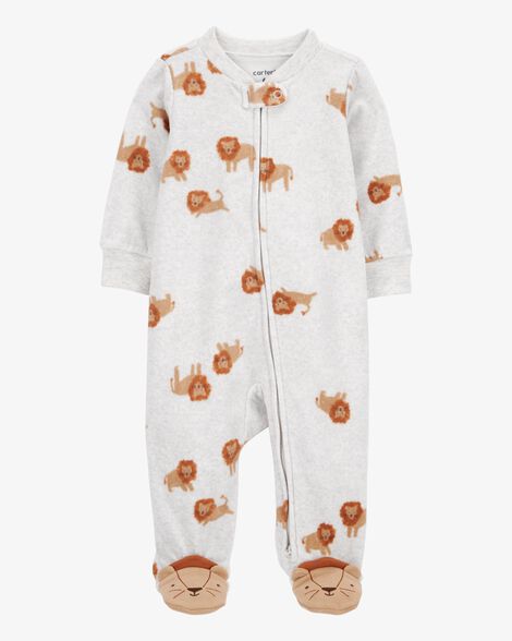  Product image 1 of Baby Lion Fleece Zip-Up Footie Sleep & Play Pajamas