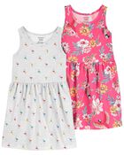 2-Pack Jersey Dresses, , hi-res