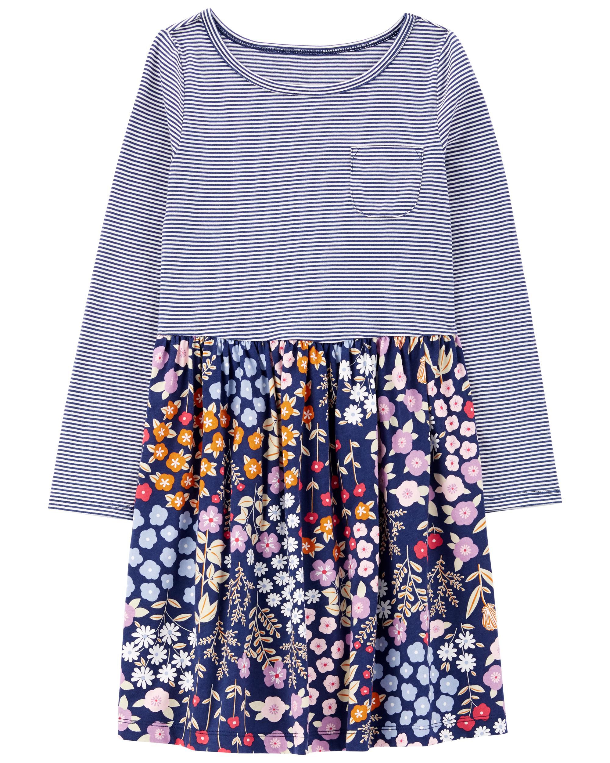 carters navy blue dress