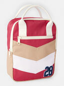 Red/White - Striped Sporty Mini Backpack, Selected