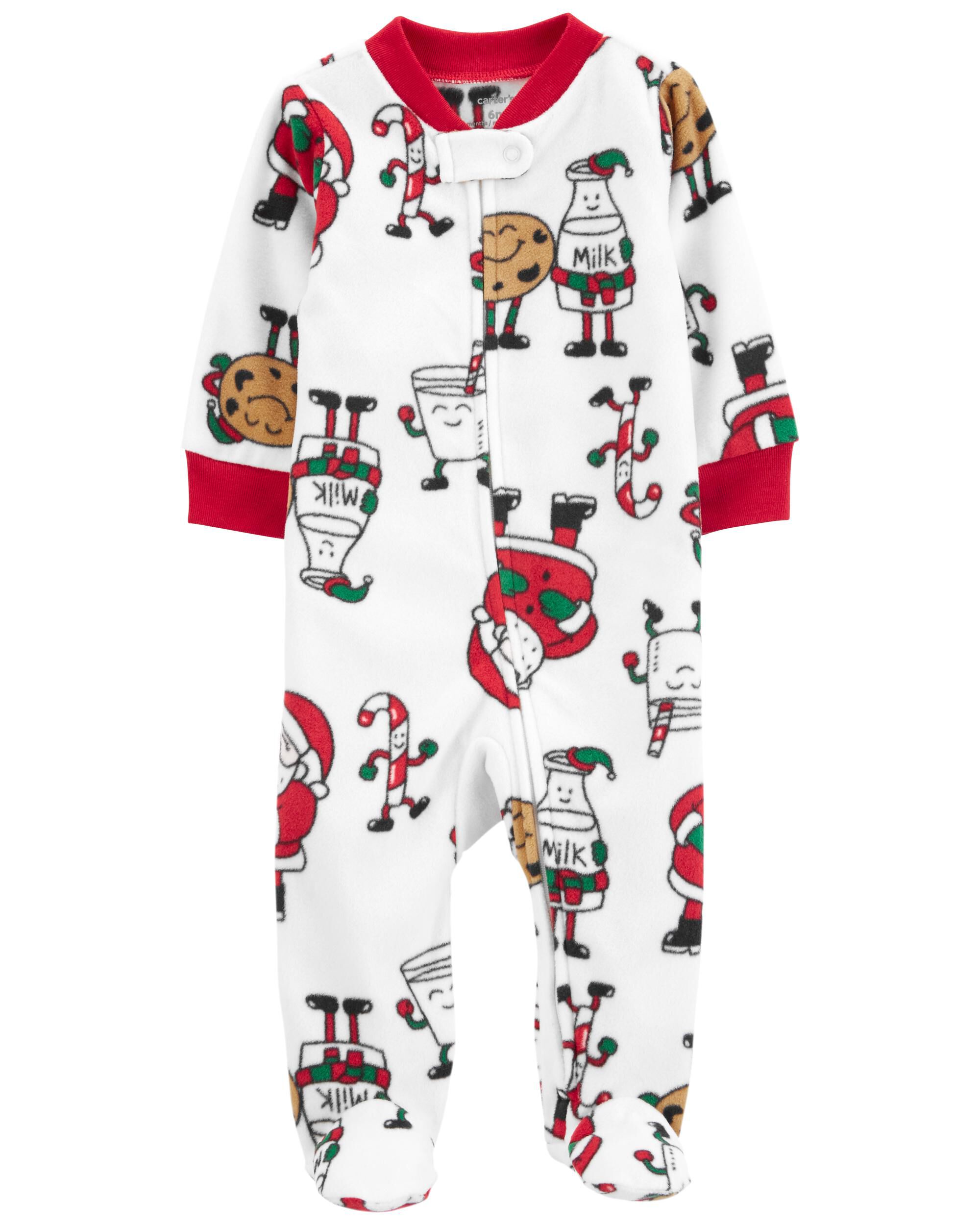 Baby Christmas Cookies Zip Up Fleece Sleep Play Pajamas Carter s Carter s