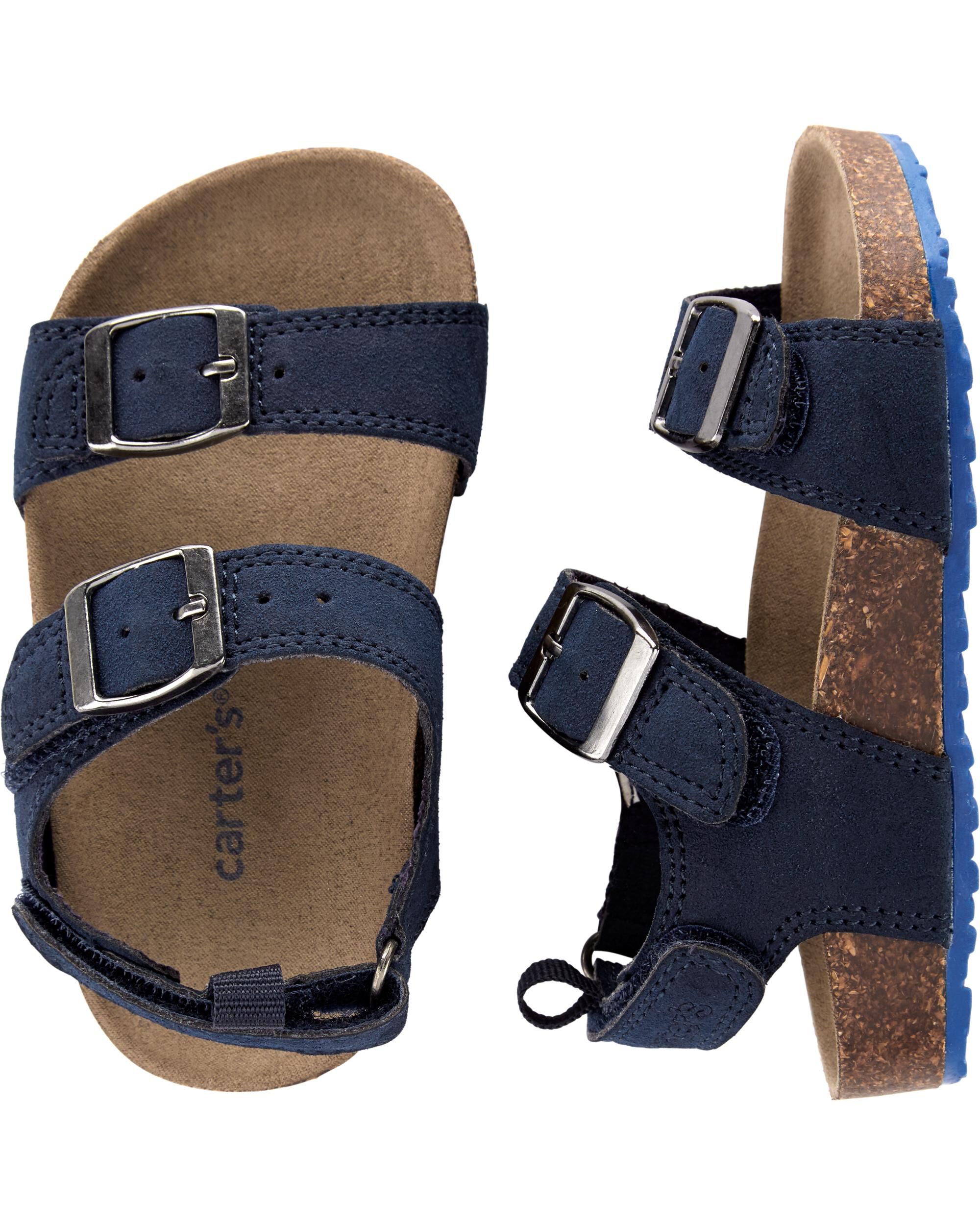 carter's buckle cork sandals