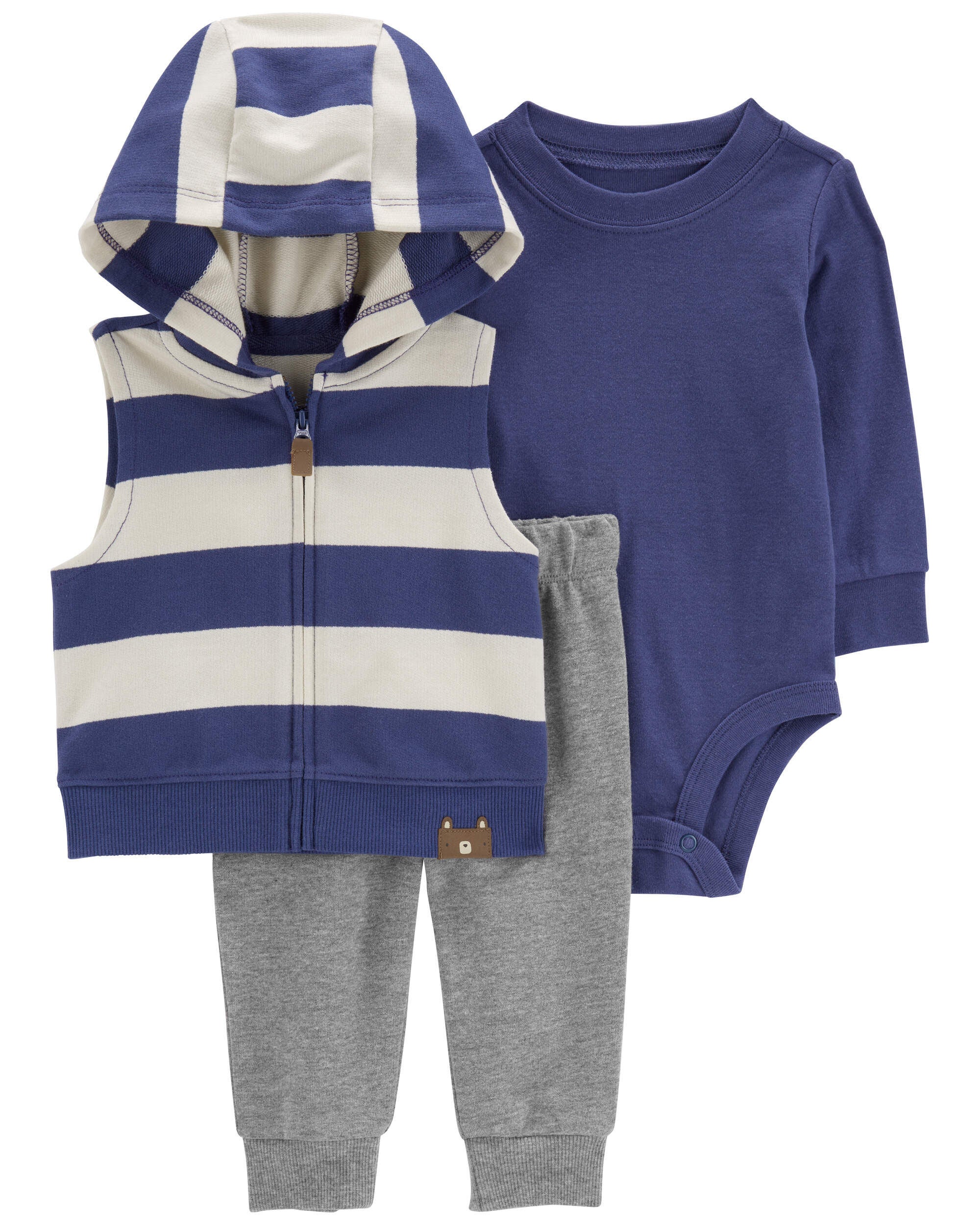 Striped baby vest hotsell