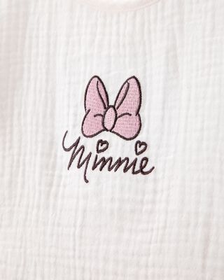 Product image 2 of Toddler 2-Piece Minnie Mouse Flutter-Sleeve Gauze Top & Short Set - Cream