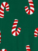 Green - Toddler 2-Piece Christmas Candy Cane 100% Snug Fit Cotton Pajamas, Selected