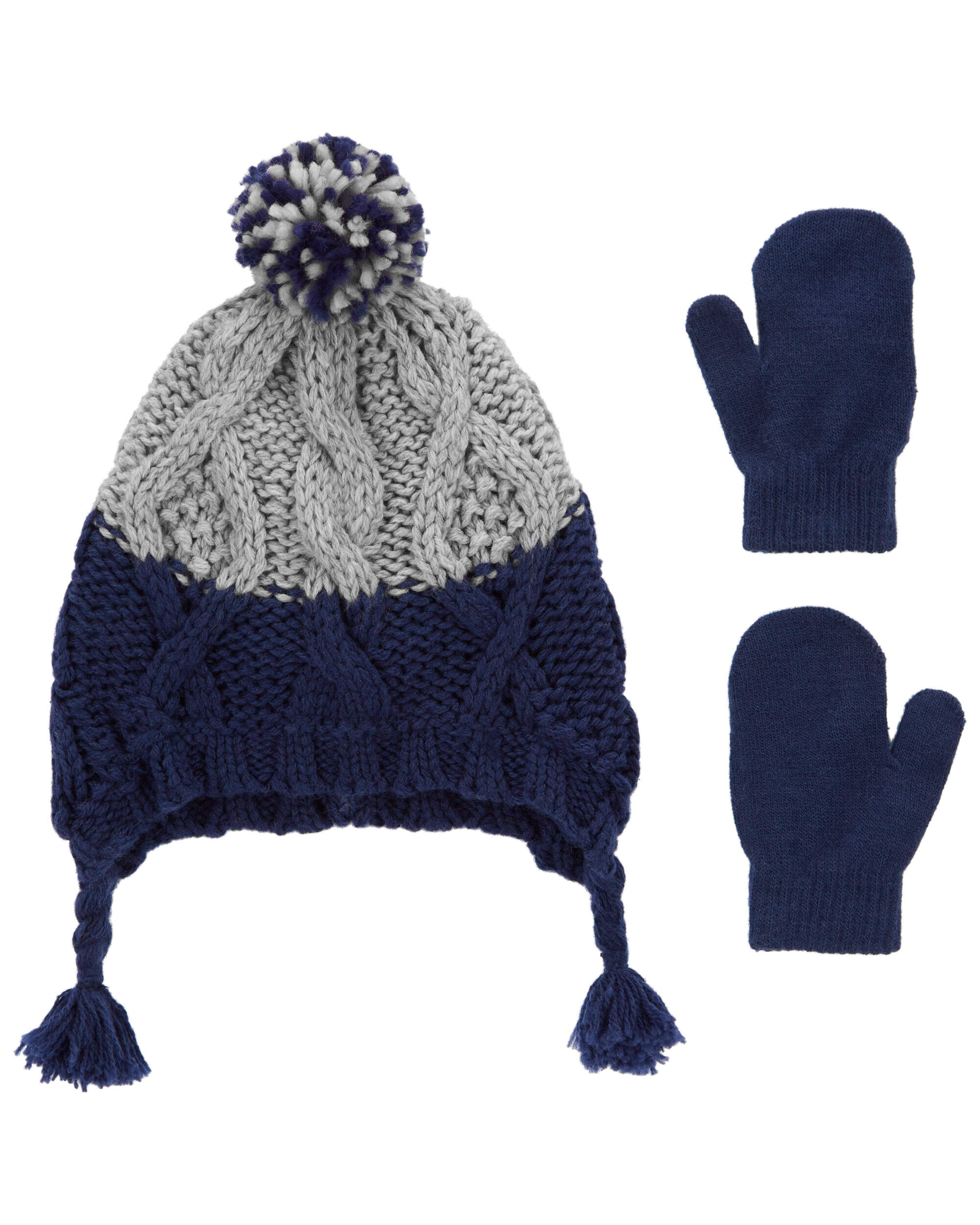 Toddler hat and mittens discount