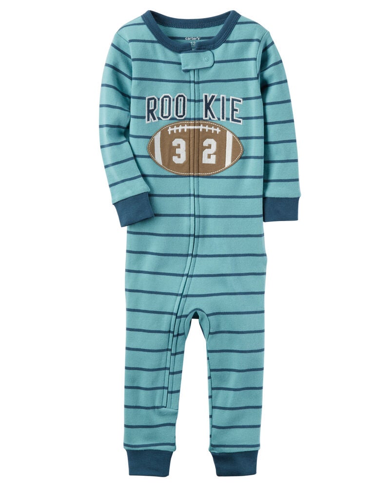 1 Piece Football Snug Fit Cotton Footless Pjs Carters Com
